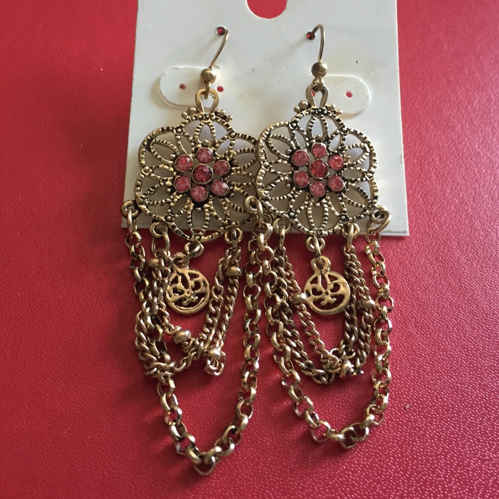 Fashion Gold Flower Earrings